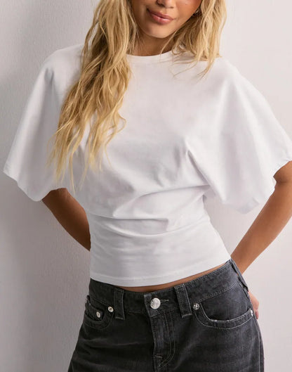 Lotte Basic T-Shirt  met Wijde Mouwen