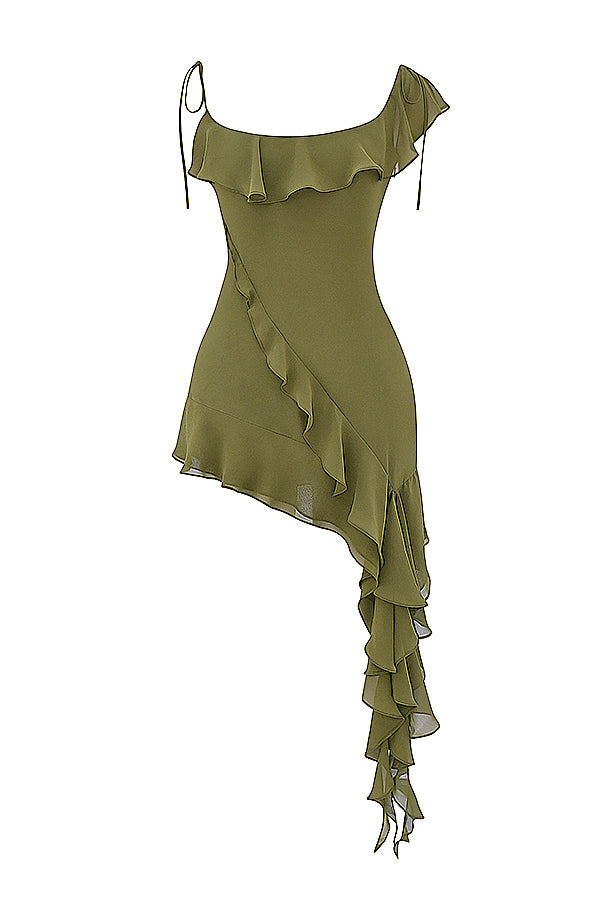 RiRi Mini Jurk met Ruches