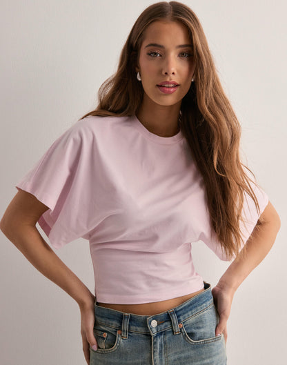 Lotte Basic T-Shirt  met Wijde Mouwen