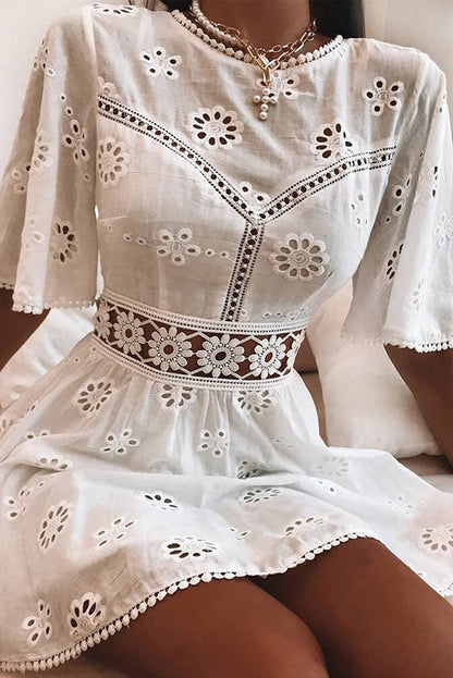 Solenne Boho Ibiza Mini Jurk